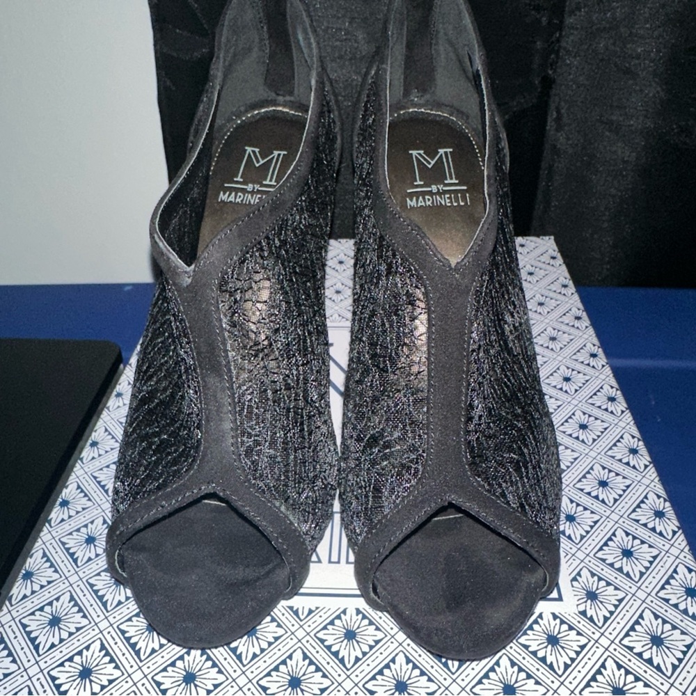 Size 7 Black M By Marinelli Heels